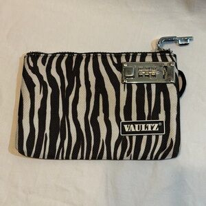 Zebra Print Locking Pouch